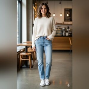 Abercrombie & Fitch Light Blue Straight Leg Jeans